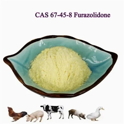 Veterinarska medicina antifungalna 99% čistoća furazolidon prah CAS 67-45-8